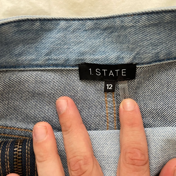 Alice+Olivia Denim Mini Skirt - Picture 3 of 3